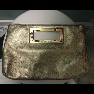 Michael Kors gold clutch